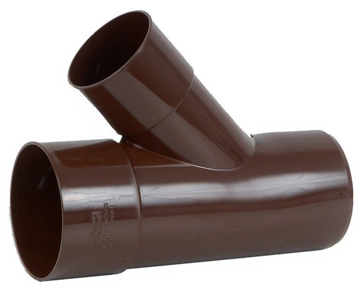 Trójnik PVC 100 x 75 x 45 brąz Kaczmarek