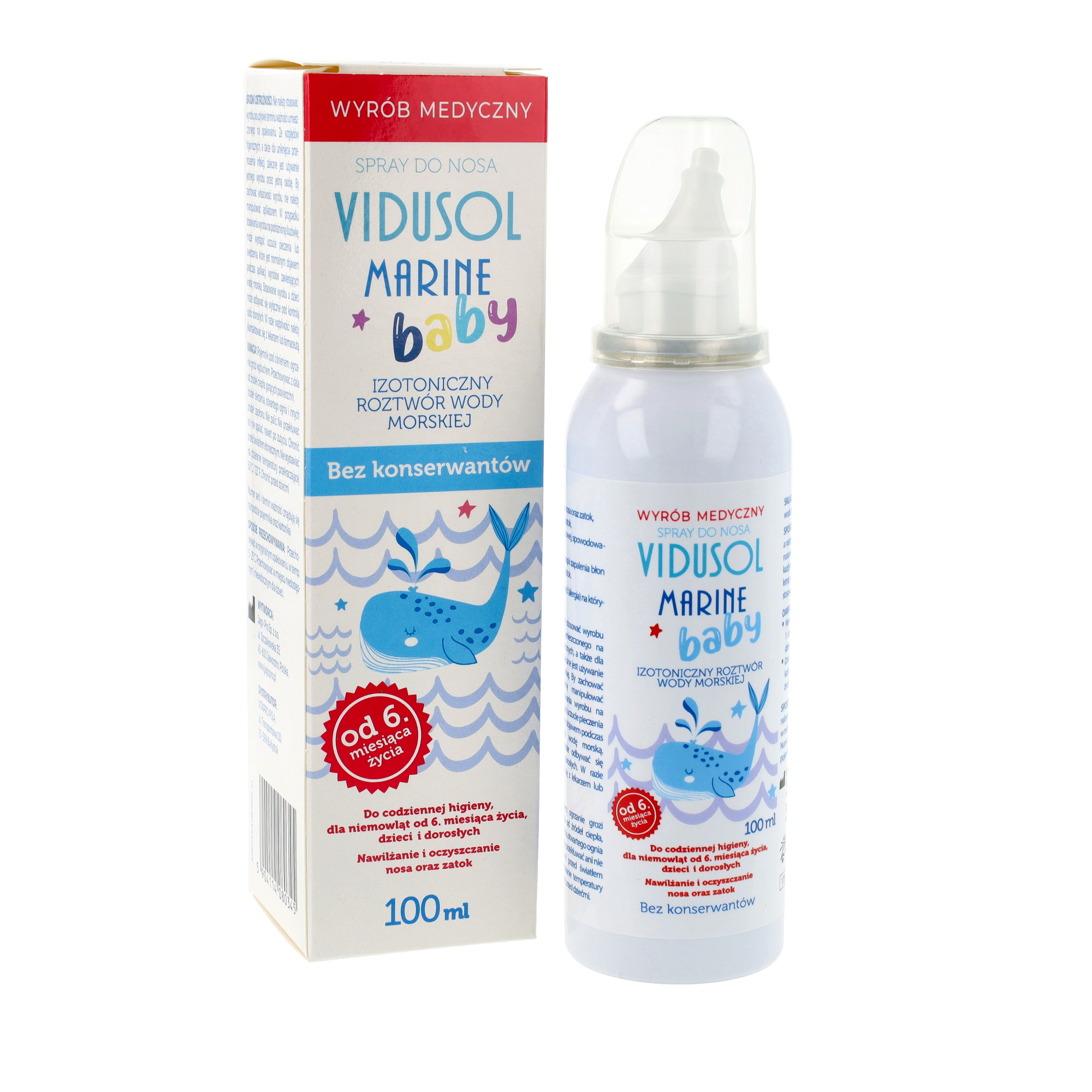Zdrowe korzyści vidusol marine baby, 100 ml