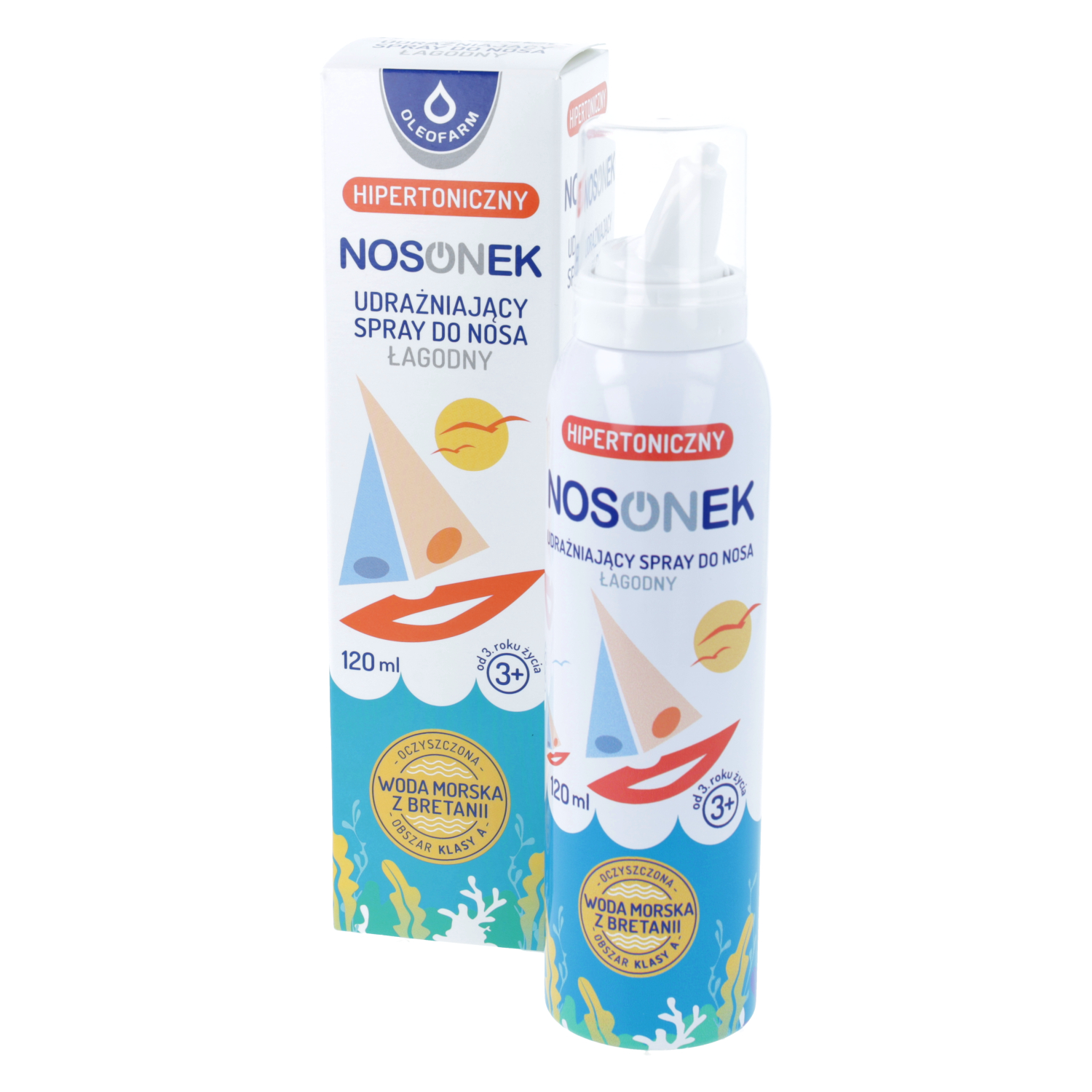 Nosonek - hipertoniczny udrażniający spray do nosa, 120 ml