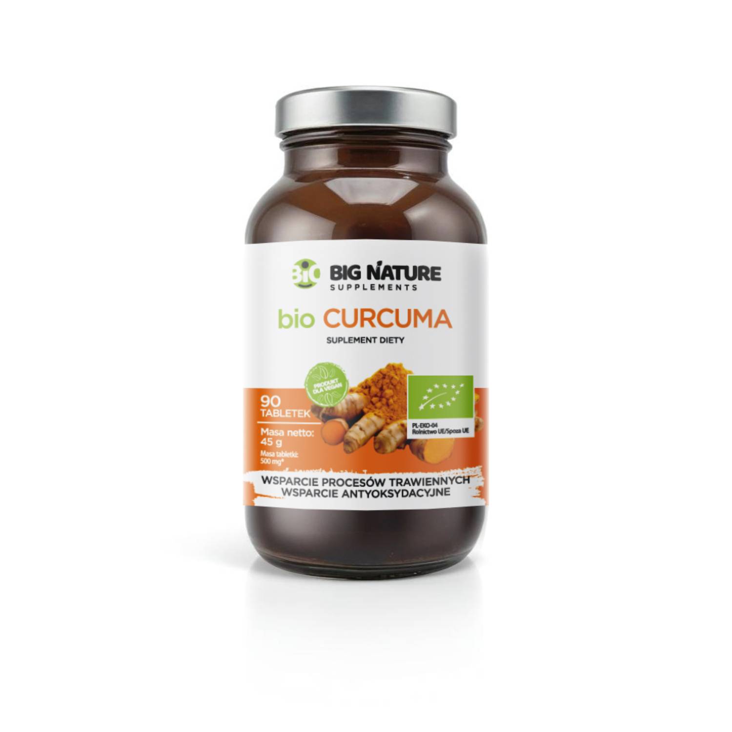 Big nature bio curcuma, 90 tabletek