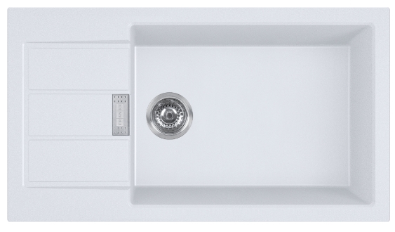 Franke Sirius 2.0 zlewozmywak Tectonite 78x43,5 cm biały 143.0618.649 - Wysyłka w 24h