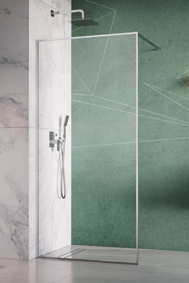 Radaway Modo F II ścianka prysznicowa walk-in 140 cm chrom połysk/szkło przezroczyste 10409144-01-01