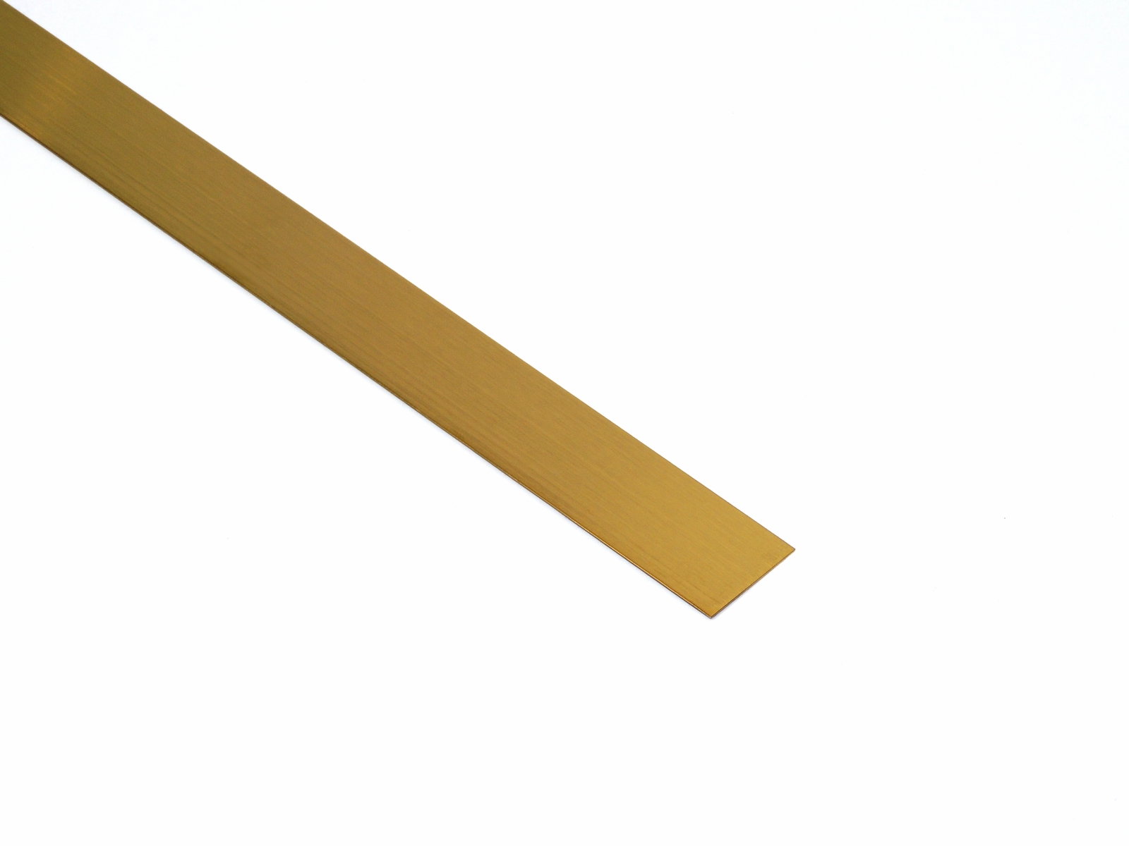 Profil Decor listwa do glazury płaskownik 1x270 cm stal nierdzewna szczotkowana złoty mat