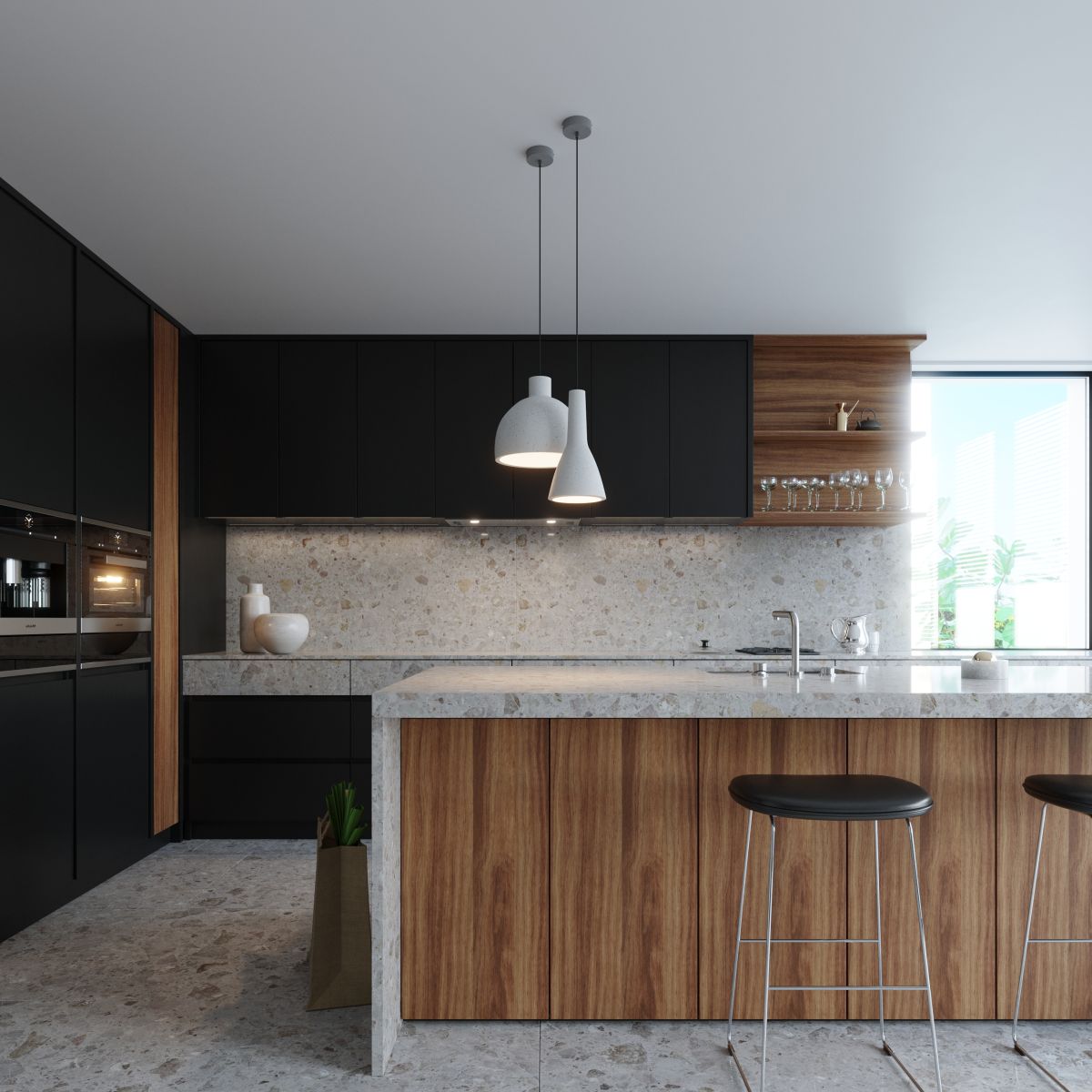 Sollux Lighting Damaso lampa wisząca 1x60W szara SL.0281