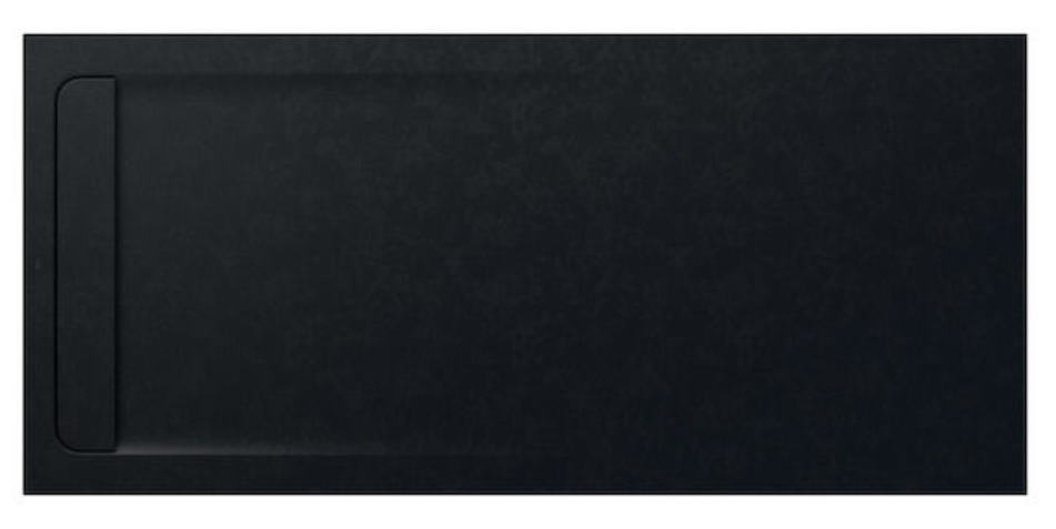 Roca Aquos brodzik 200x90 cm prostokątny kompozyt Stonex czarny AP6017D038401400