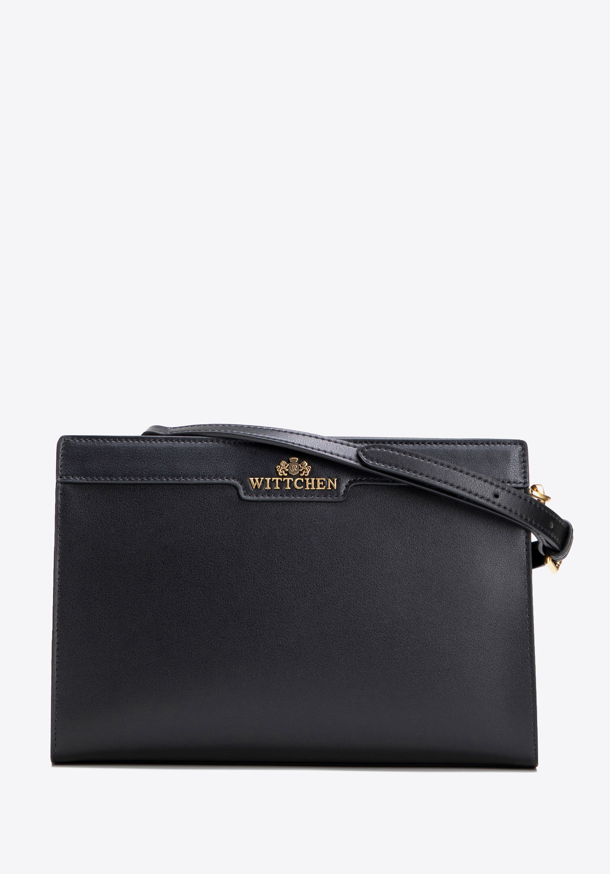 Damska torebka ze skóry naturalnej na ramię czarna