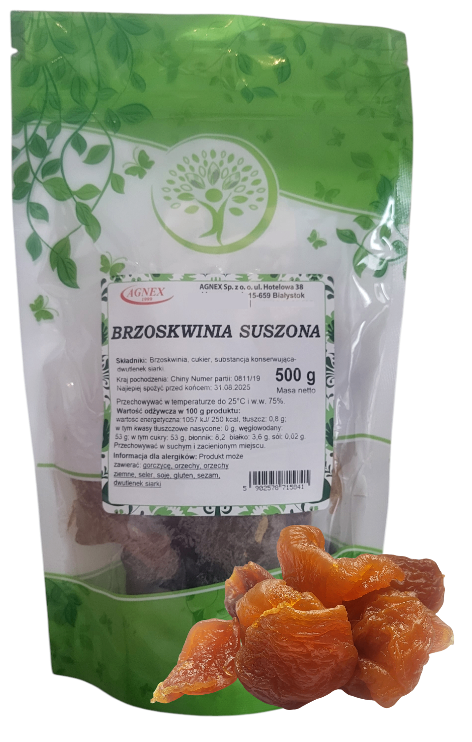 Brzoskwinie suszone 500g
