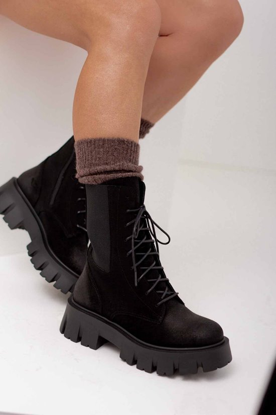 Trzewiki 77 - 2 Czarny welur