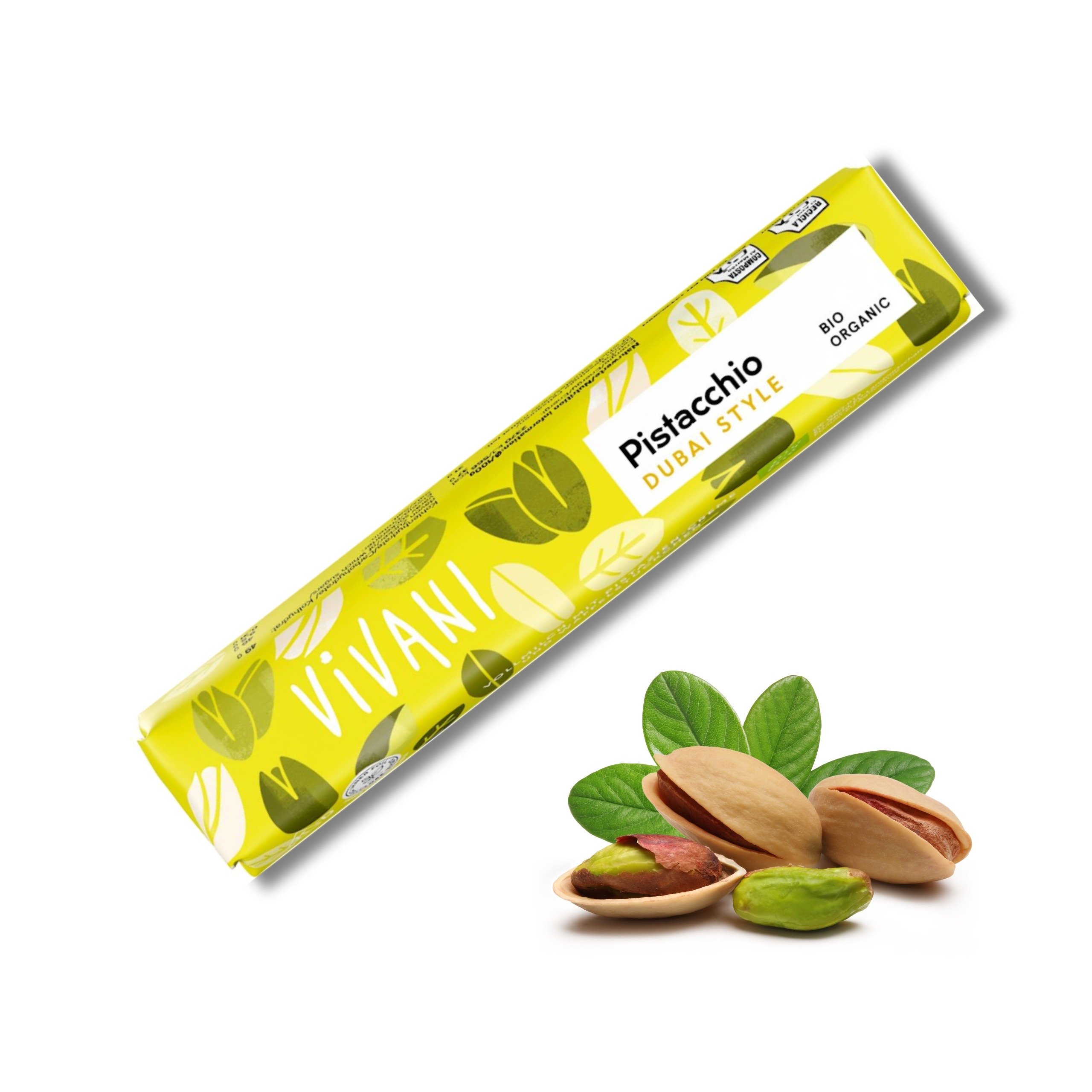 BATON PISTACJOWY W STYLU DUBAJSKIM BIO 40 g