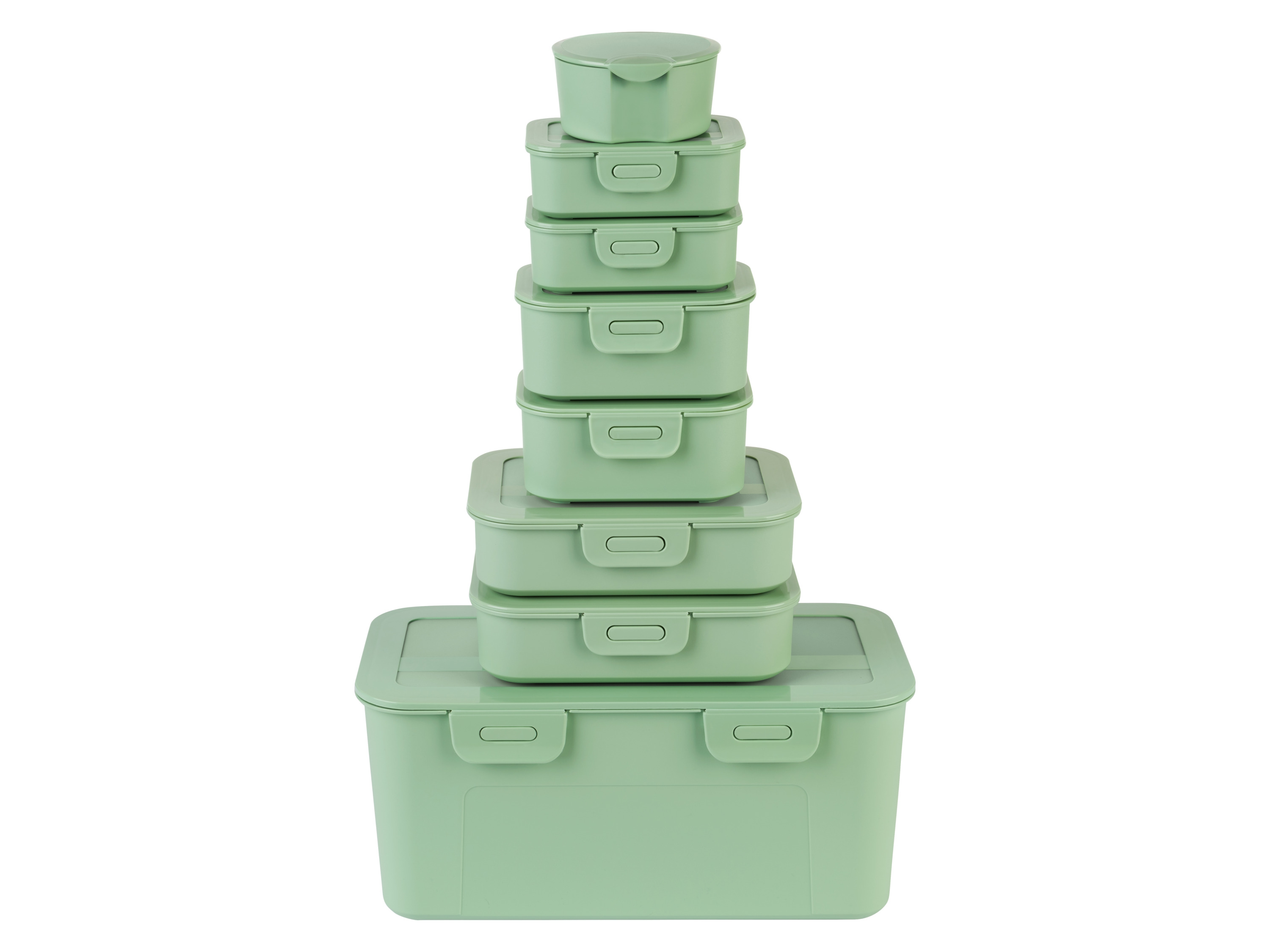 Livarno home Zestaw 8 pojemników do przechowywania żywności Miętowy