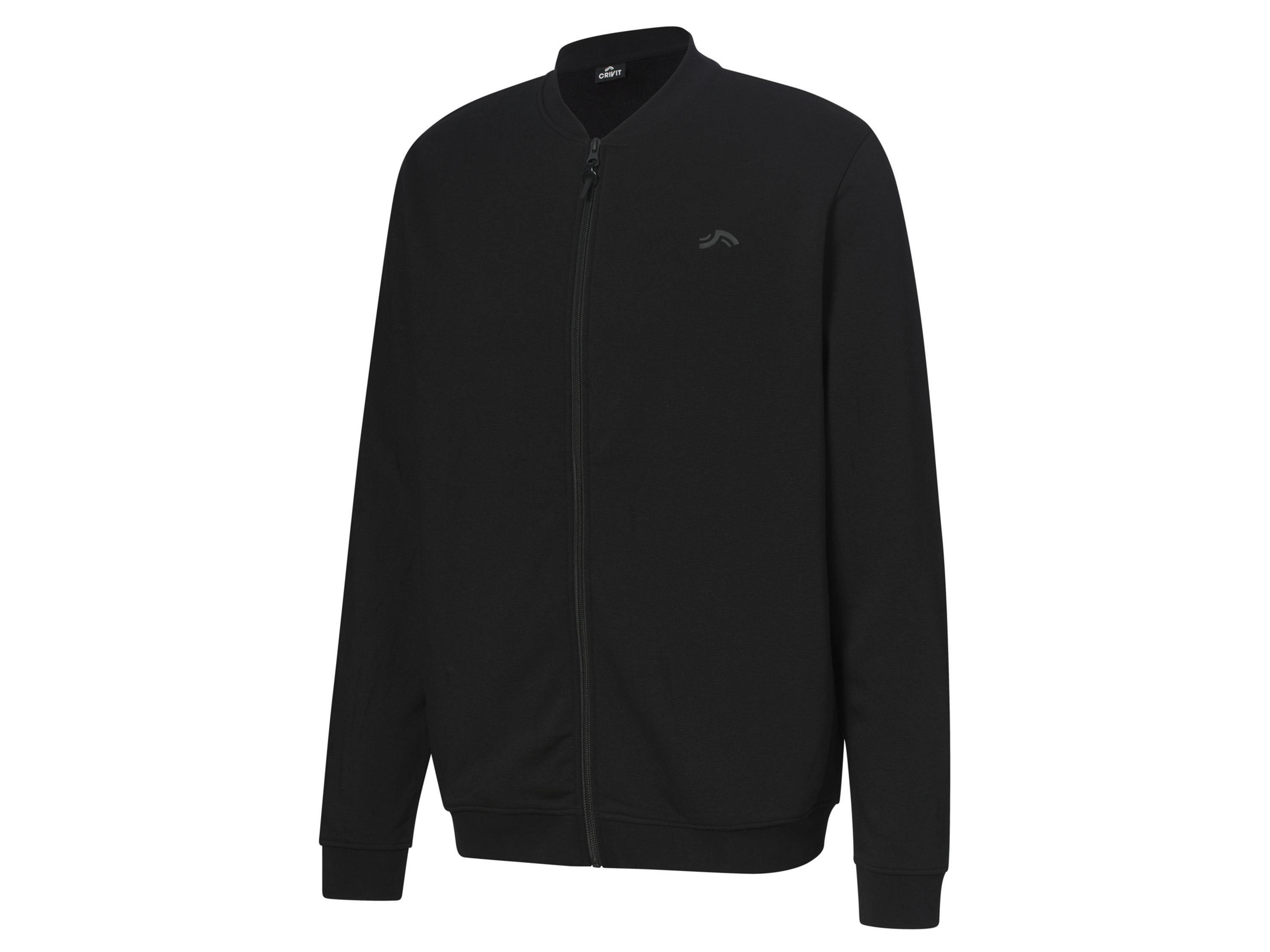 Crivit Bluza dresowa męska z technologią HeiQ Mint M 48/50, Czarny