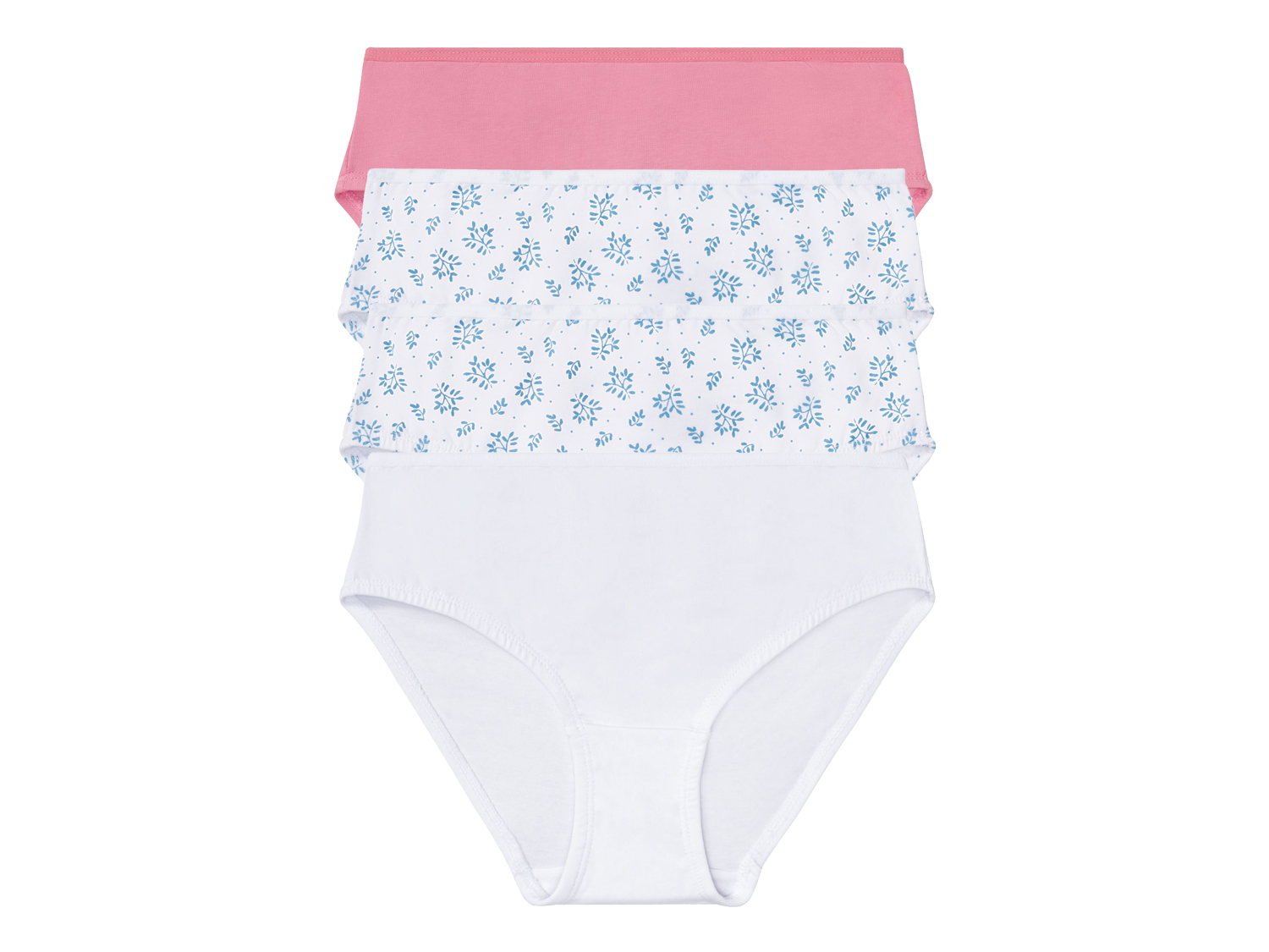 pepperts! Majtki dziewczęce, 4 pary 134/140, Różowy/biały/niebieski