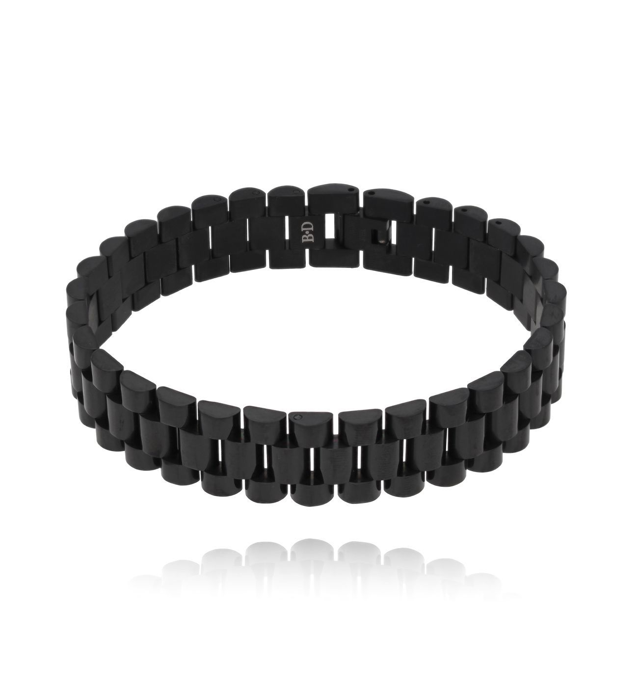 Bransoletka męska z czarnym łańcuchem Eirik II 30 - By Dziubeka