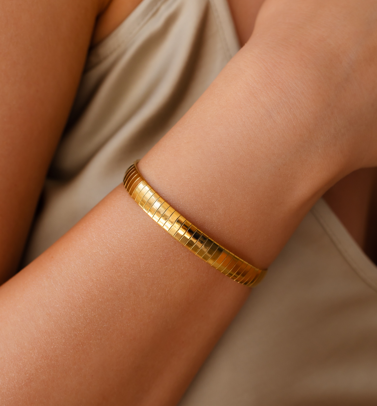 Bransoletka złota typu żmijka BSY0405