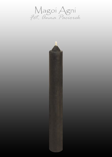 Świeca z wosku 9x1,2cm - czarna