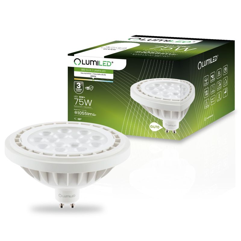 Żarówka LED Lumiled GU10 Reflektor ES111 10W 1055lm 4000K 38st 1 szt.