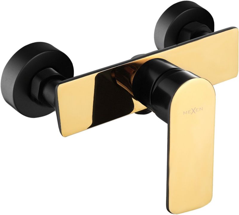 Bateria prysznicowa Mexen Alfa czarna/złota 1 szt.