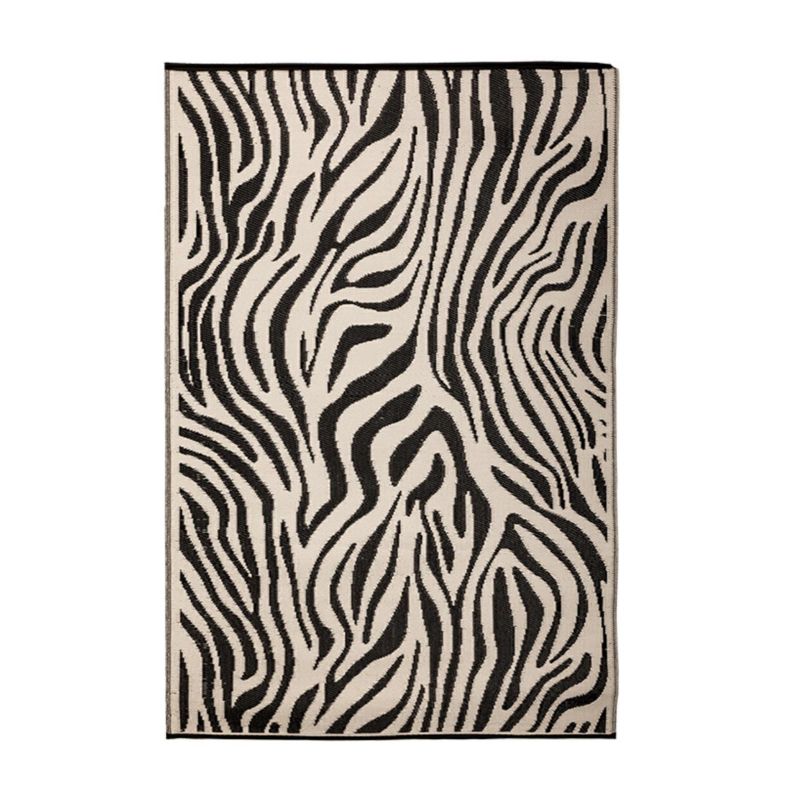 Dywan zewnętrzny zebra Esschert Design biało czarny dekoracyjny 150x242,5 cm 1 szt.