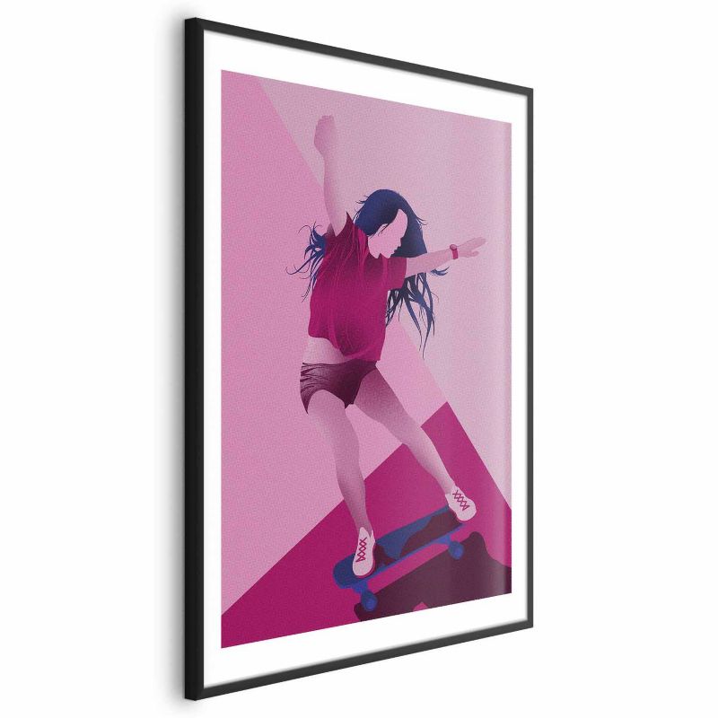 Plakat Artgeist Powerslide 21x30 cm z ramą czarną 1 szt