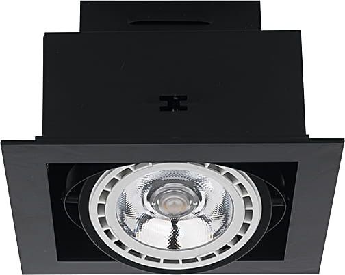 Oprawa sufitowa wpuszczana Nowodvorski Lighting Downlight czarna ruchoma 1 x ES111 x 15W IP20 wym: 19 x 19 cm kwadratowa - 1 szt.