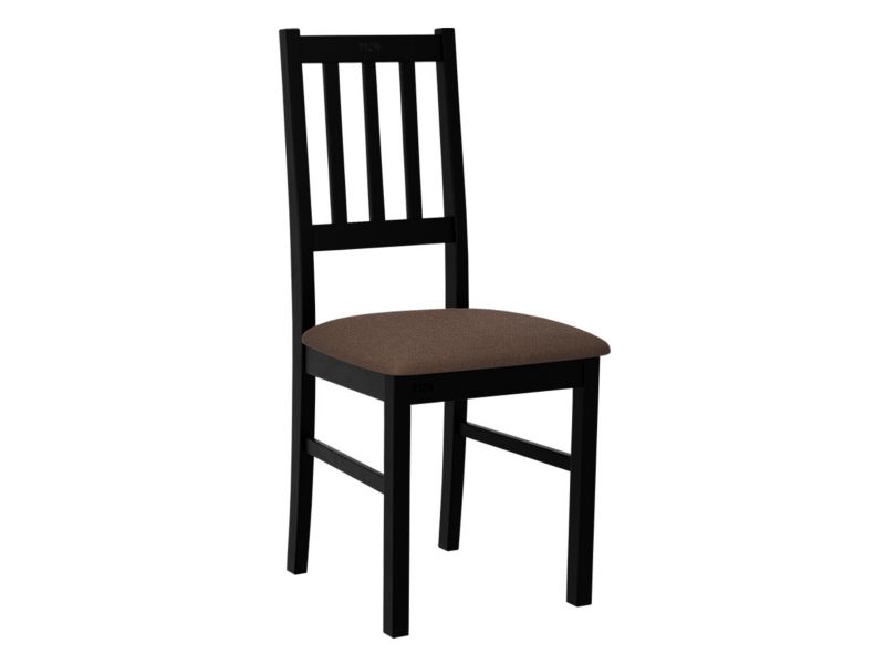 Krzesło MIRJAN 24 Bos 4 czarny + brązowa welwetowa plecionka 1 szt.