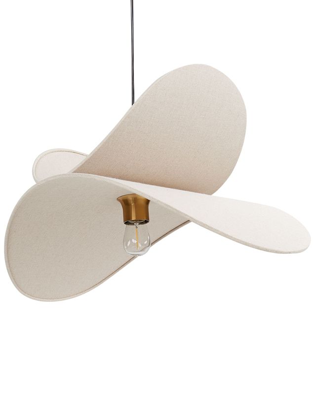 Lampa wisząca Mascota Len syntetyczny Beżowy 1 szt.