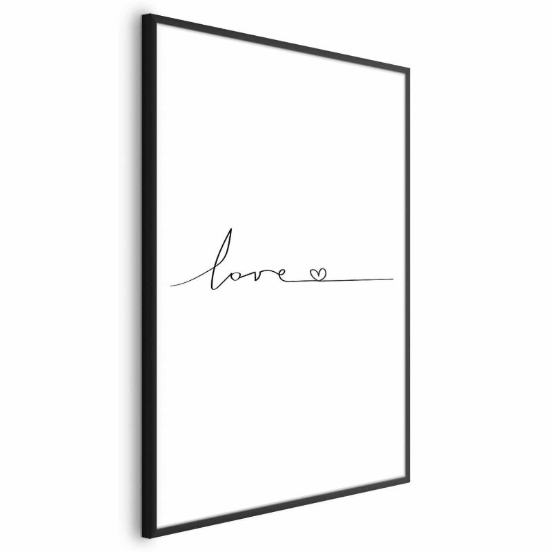 Plakat Artgeist Miłość wszędzie 21x30 cm z ramą czarną 1 szt