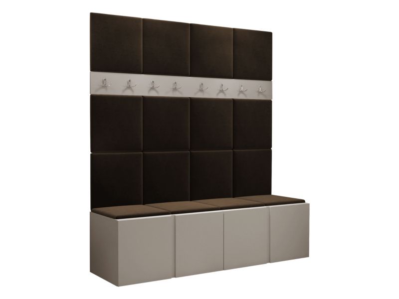 Garderoba MIRJAN 24 Orion V kaszmir + brązowy 1 kpl.