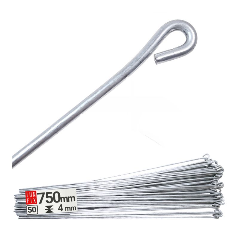 Pręt z oczkiem Lun Fix do sufitów podwieszanych 750 mm 50szt