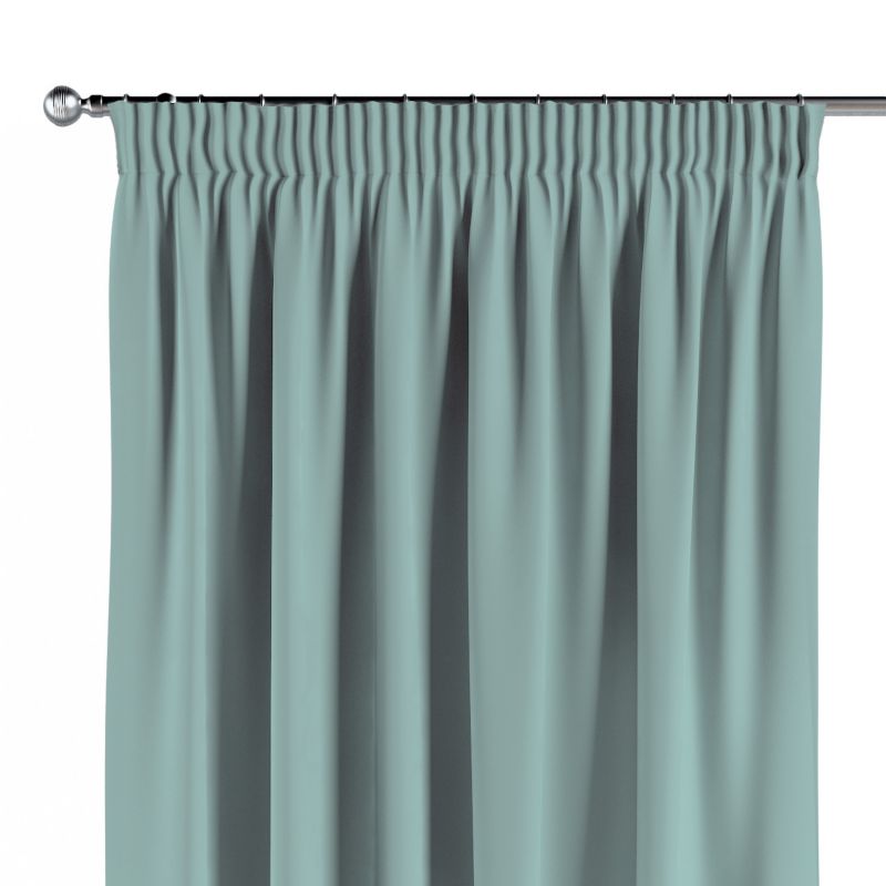 Zasłona na taśmie marszczącej 1 szt. 140 x 260 cm Dekoria jasny turkus 1 szt.