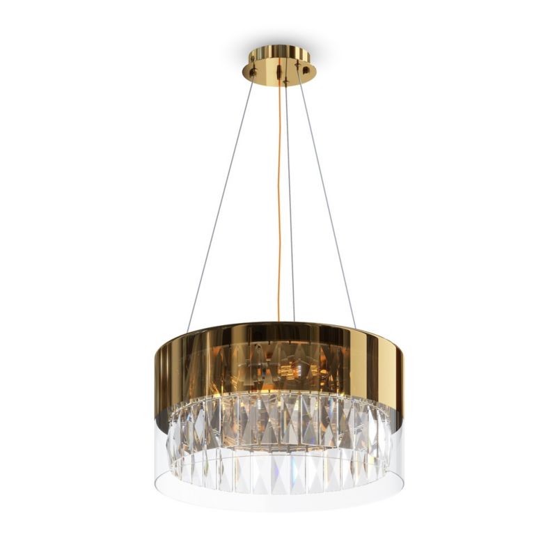 Lampa wisząca Maytoni Wonderland 2919 mosiężno-złota kryształowa 4xE14 x 60W 1 szt.