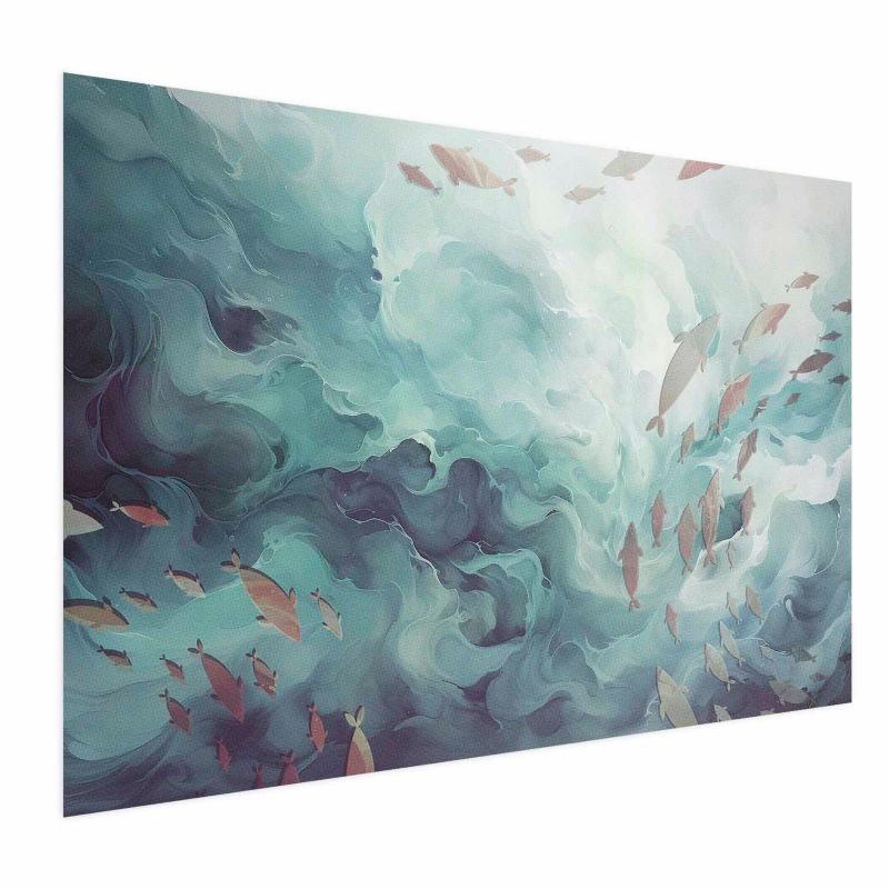Plakat Artgeist Ryby w oceanie 30x21 cm bez ramy 1 szt