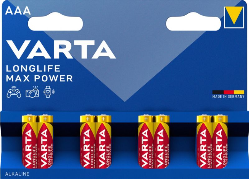 Baterie VARTA Longlife Max Power AAA 8 szt.