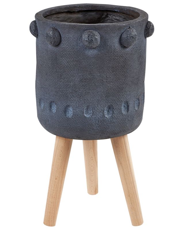 Doniczka na nóżkach Brunnera Ceramika Grafitowy 1 szt.