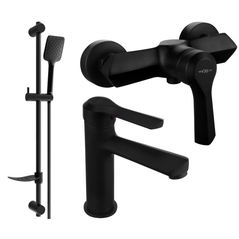 Zestaw prysznicowy Mexen Sabre czarny 1 szt.