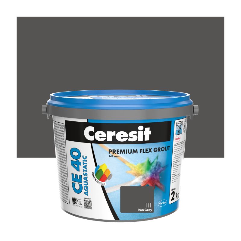 Fuga elastyczna Ceresit CE40 iron grey 2 kg