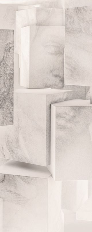 fototapeta Sanders & Sanders Panel Kleopatry jasnoszarym 100 x 250 cm - 1 rol.