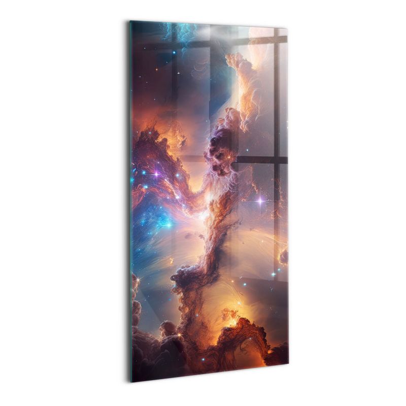 Foto Obraz Ścienny Szklany Wallfluent 50x100 cm Świat gwiazdy kosmos 1 szt.