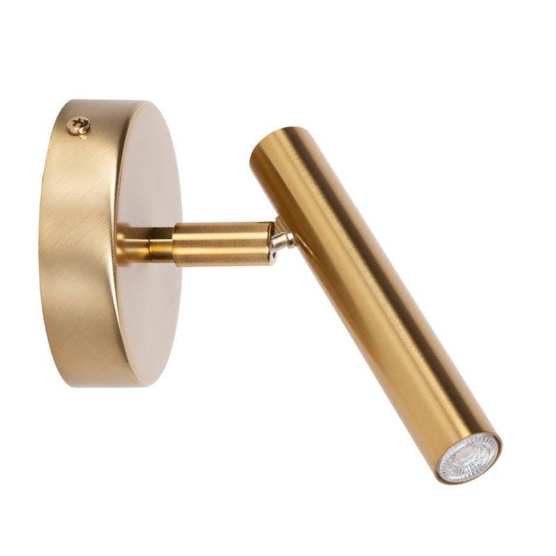 Kinkiet Sigma SOPEL nowoczesny złoty szczotkowany 1xG9x3W wym:15x10x16cm IP20 -1 szt.