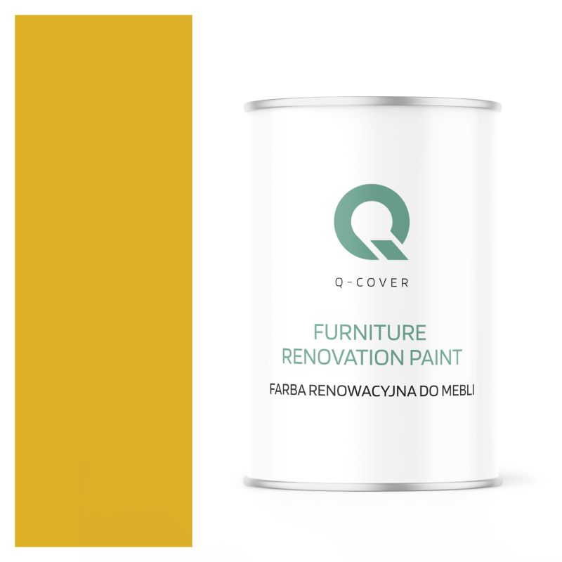 Farba Renowacyjna do Mebli Q-Cover Żółty cytrynowy RAL1012 Satyna 1L