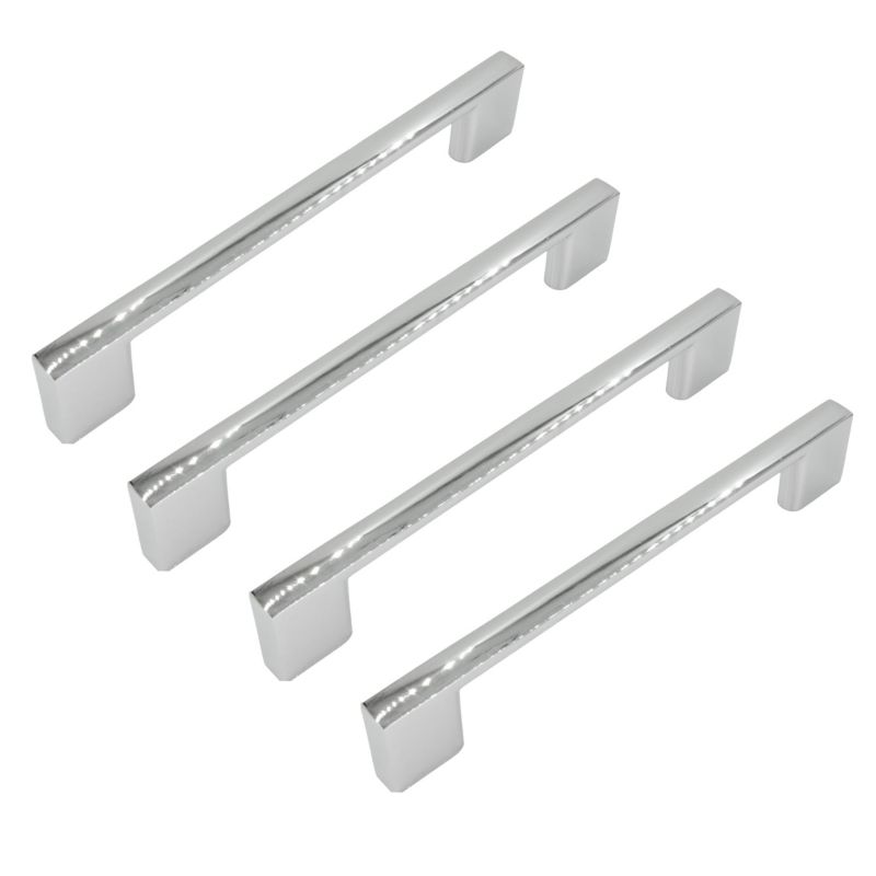 Uchwyt meblowy B&B srebrny chrom 160 mm metalowy 4 szt