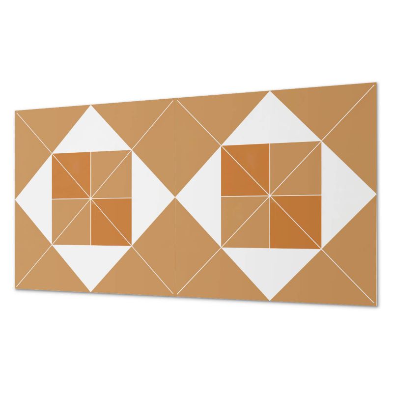 Okładzina Ścienna Z Grafiką PCV ArtPrintCave 100x50 cm Geometria w odcieniach 1 szt.