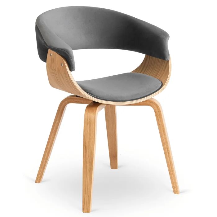 Krzesło Tapicerowane GARY Mebel Elite Nowoczesne Szary 1 szt