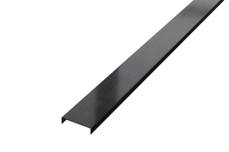 Profil metalowy rektyfikowany U Lambro czarny matowy 4cm x 270cm 1 szt.