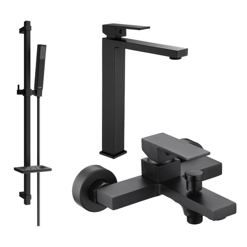 Zestaw wannowy Mexen Uno czarny 1 szt.