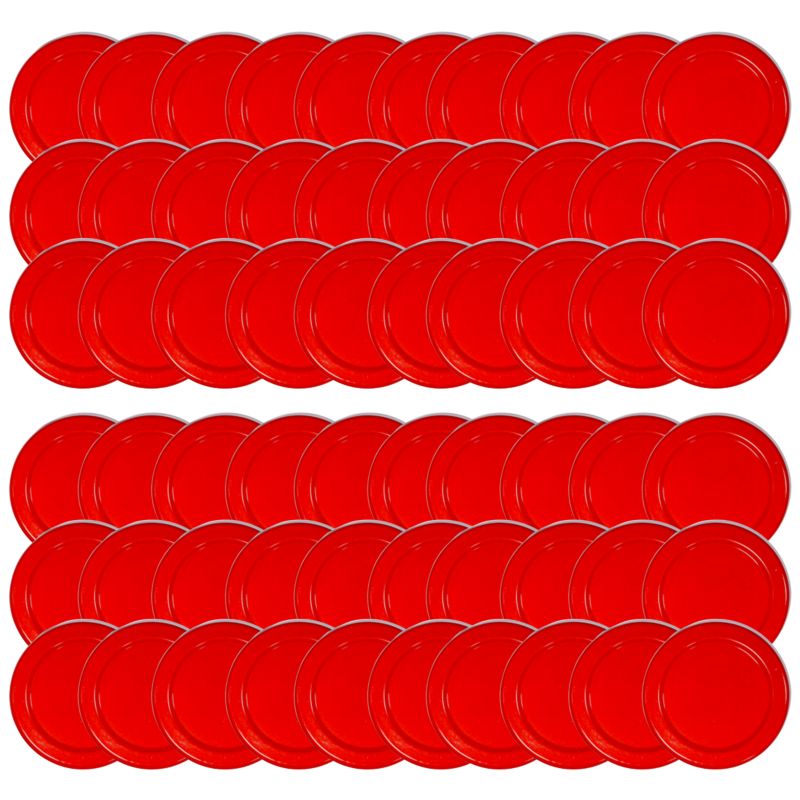 Pokrywki MODO24 wzór czerwony dekielki zakrętki nakrętki wieczka wieka 53mm 60 szt