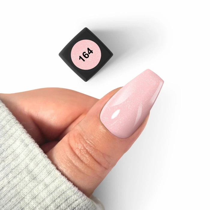 Silcare Lakier hybrydowy Flexy Shimmer Pink 164, 4,5 g