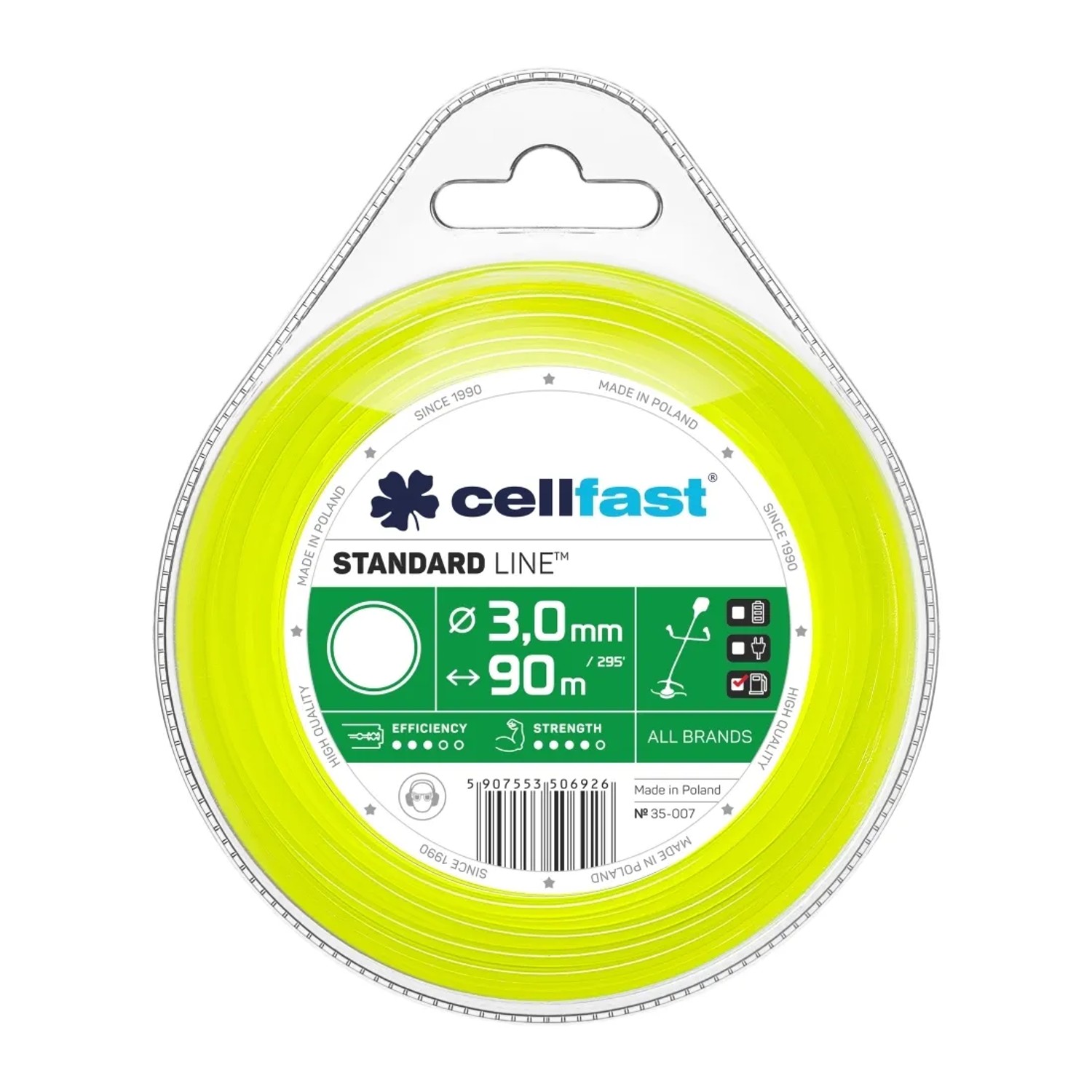 Cellfast Żyłka tnąca Standard - okrągła 3,0 mm x 90 m