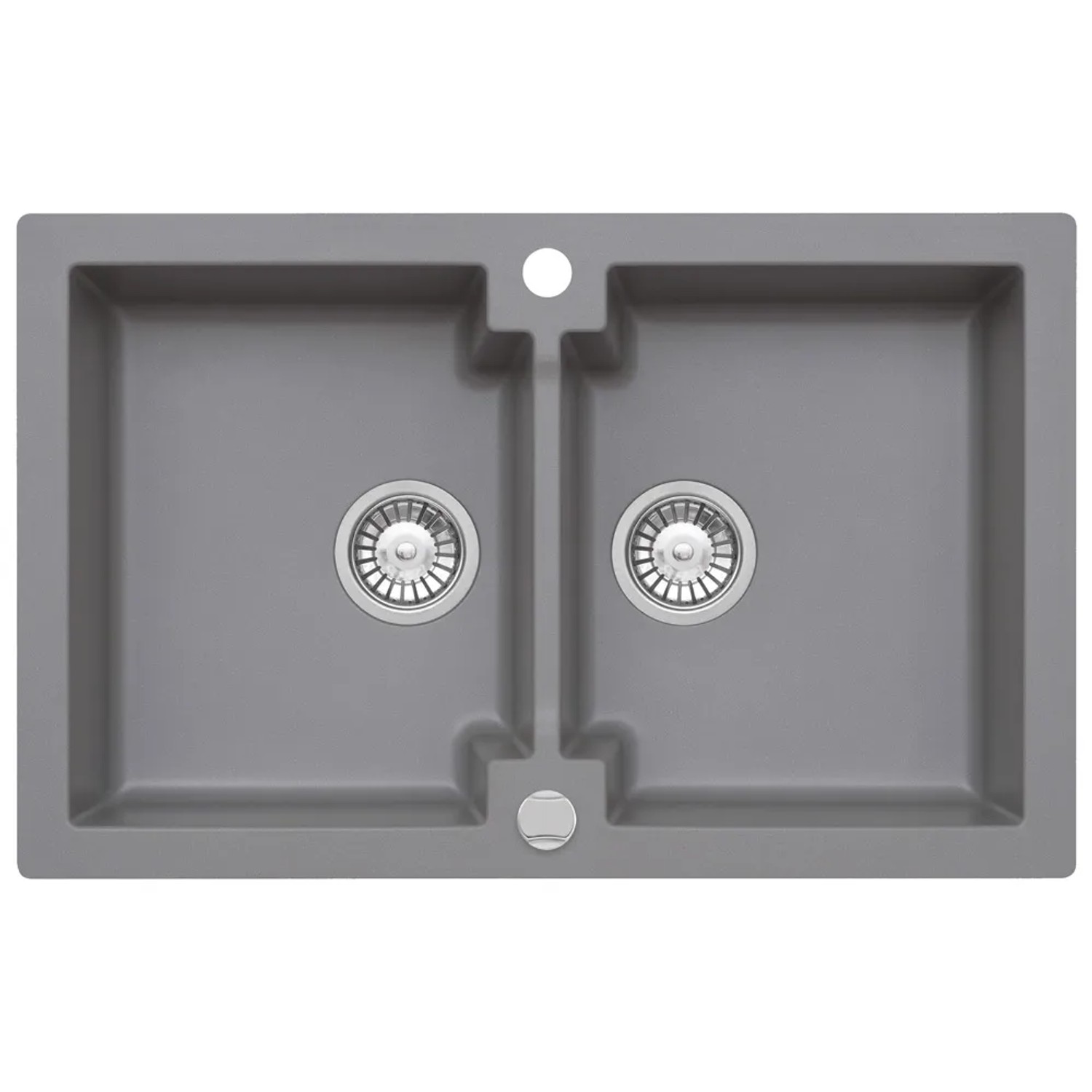 Zlewozmywak Mojito 16 2-kom. moonlight grey 79x50 cm