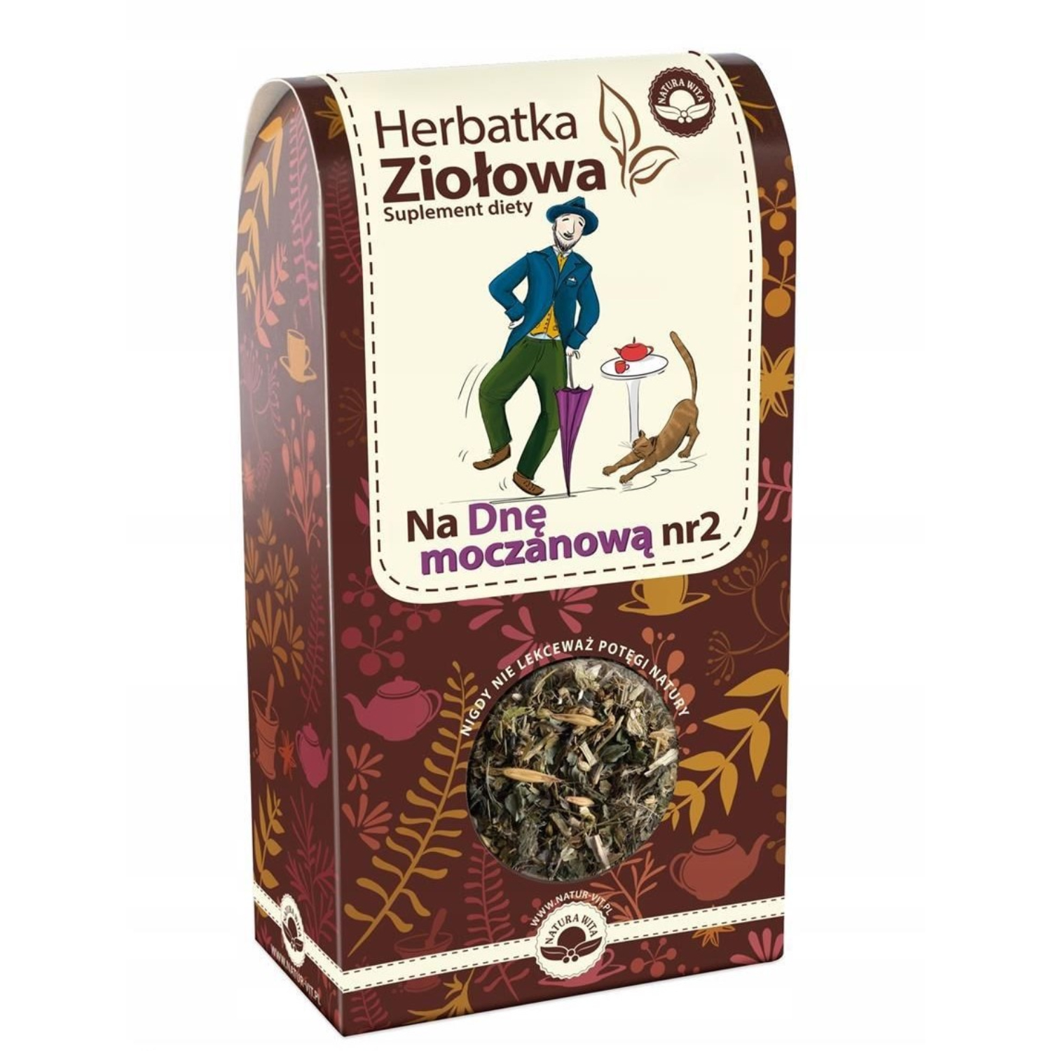Natura wita - herbatka ziołowa na dnę moczanową nr 2, 80 g
